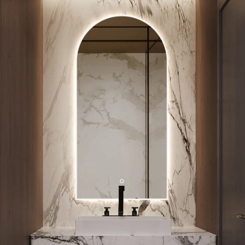 Seinapeegel REDONA valgustusega