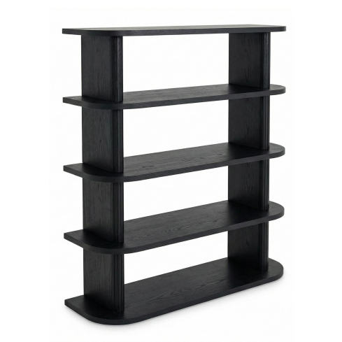 Riiul WOOD 120 must tamm