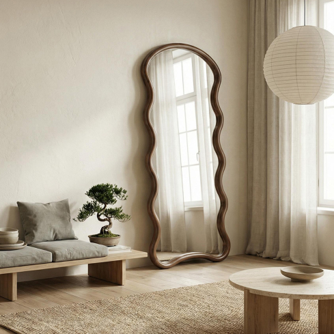 Seinapeegel MIELO pruun