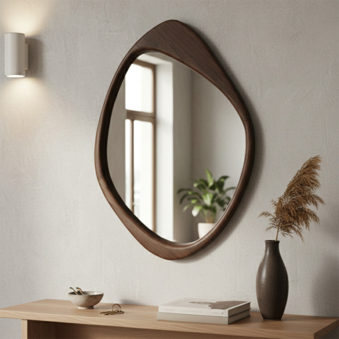 Seinapeegel HOLZ pruun