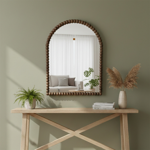 Seinapeegel MALIKA pruun väike