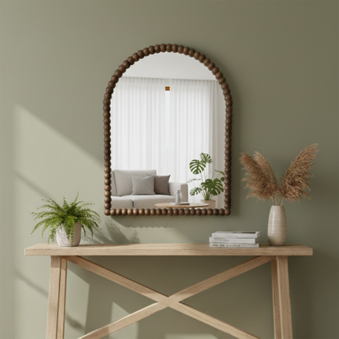 Seinapeegel MALIKA pruun väike