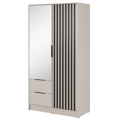 Riidekapp NELLY 2D peegliga kašmiir