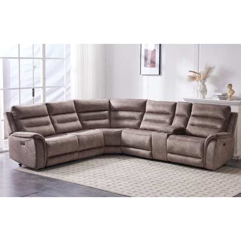 Nurgadiivan-recliner NIALL pruun