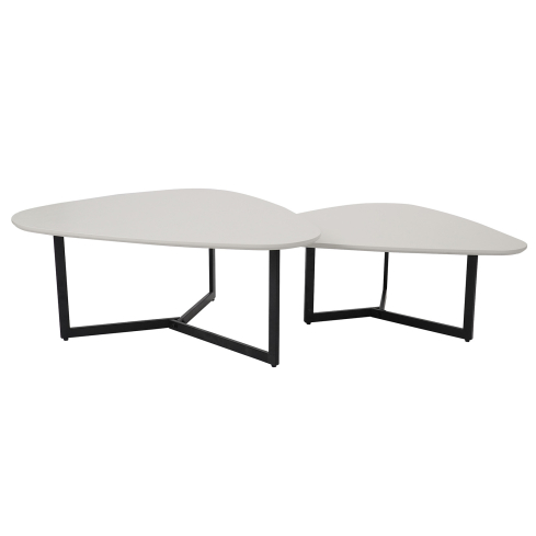 Diivanilaud POLLY valge/must