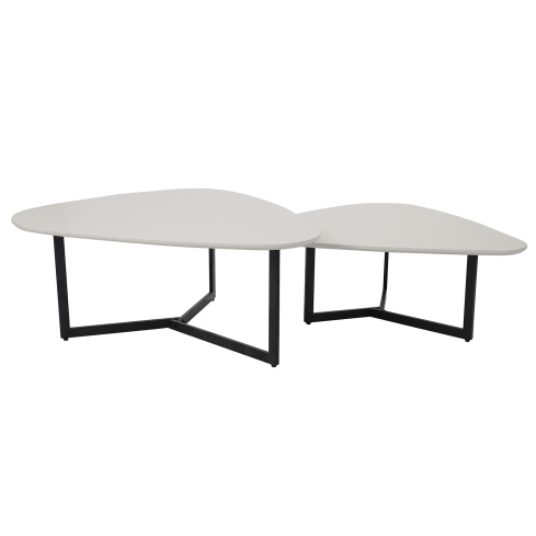 Diivanilaud POLLY valge/must