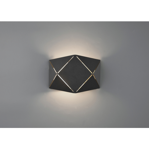 Seinalamp ZANDOR 18 cm matt must