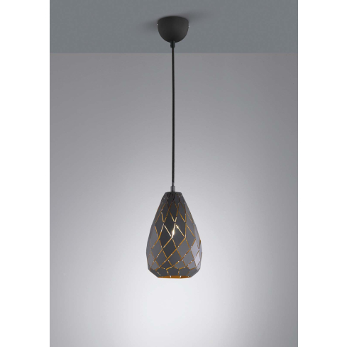 Rippvalgusti ONYX 1-ne antratsiit/kuldne