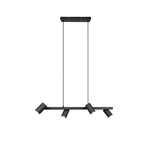 Rippvalgusti MARLEY 4-ne 80 cm matt must