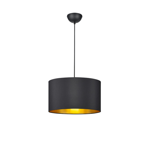 Rippvalgusti HOSTEL matt must/kuldne