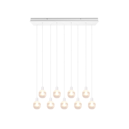 Rippvalgusti MELA 9-ne matt valge