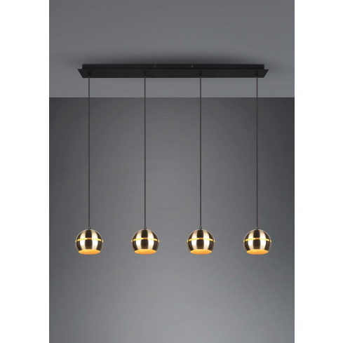 Rippvalgusti FLETCHER 4-ne matt kuldne