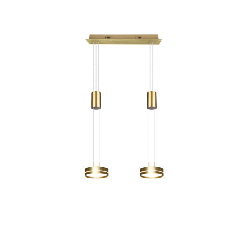 Rippvalgusti FRANKLIN 2-ne matt messing