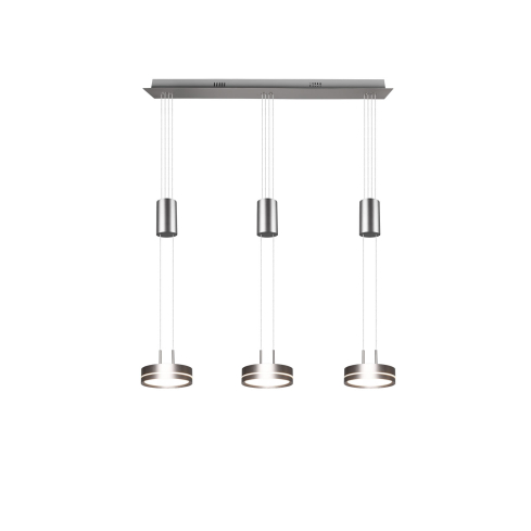 Rippvalgusti FRANKLIN 3-ne matt nikkel