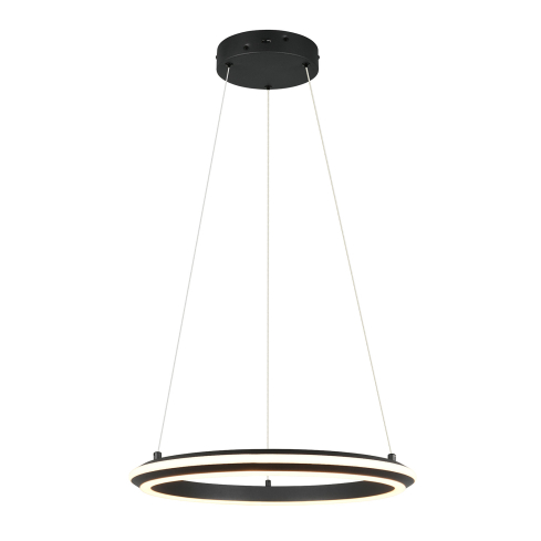 Rippvalgusti AMADOR 45 cm matt must