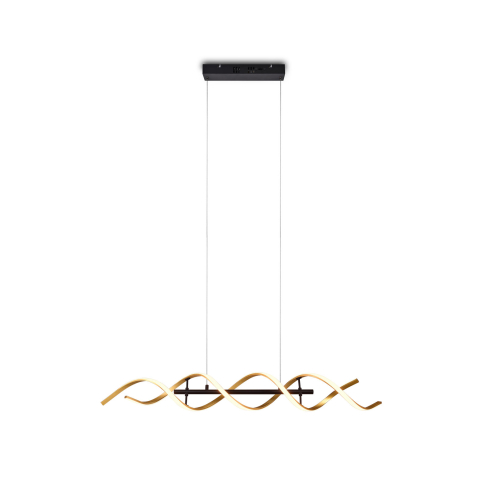 Rippvalgusti SEQUENCE kuldne/matt must