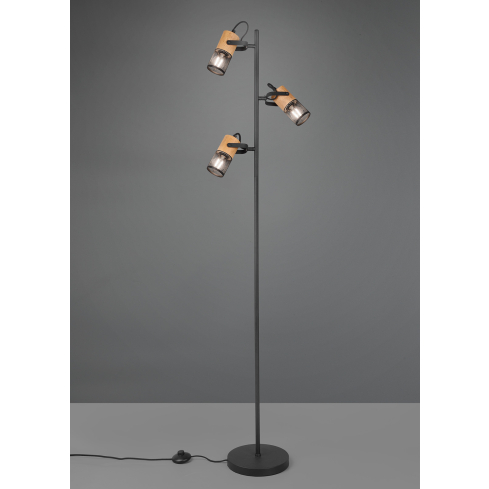 Põrandalamp TOSH matt must