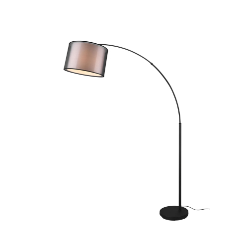 Põrandalamp BURTON kumer matt must