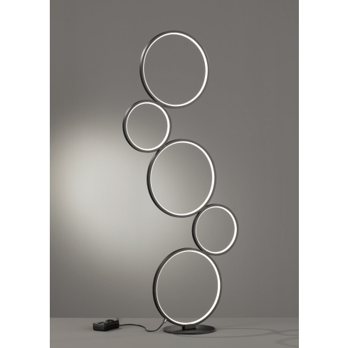 Põrandalamp RONDO matt must