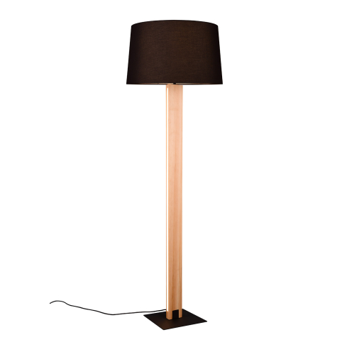 Põrandalamp RAHUL must/puit