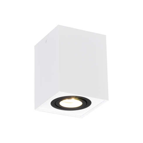 Laelamp BISCUIT 1-ne matt valge/must