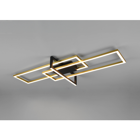 Laelamp SALINAS matt kuldne/matt must