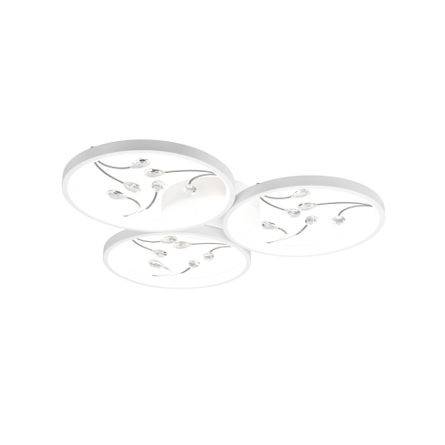 Laelamp GROOVY 3-ne matt valge