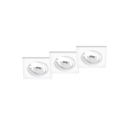 Süvisvalgusti JURA 3-ne kandiline matt valge