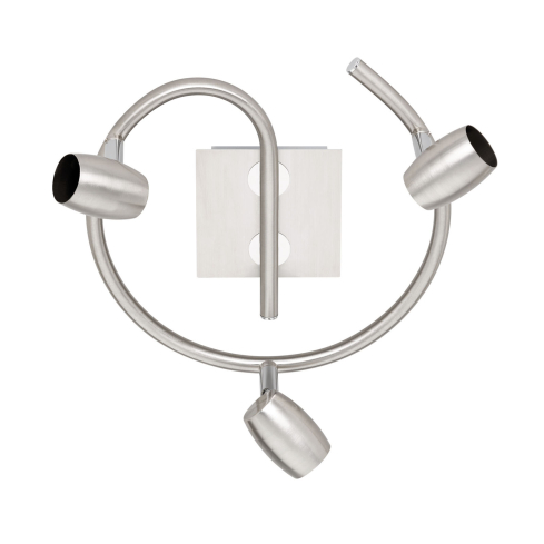 Kohtvalgusti MICHAEL 3-ne ümar matt nikkel