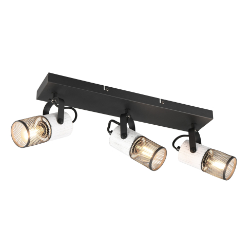 Kohtvalgusti TOSH 3-ne valge/must