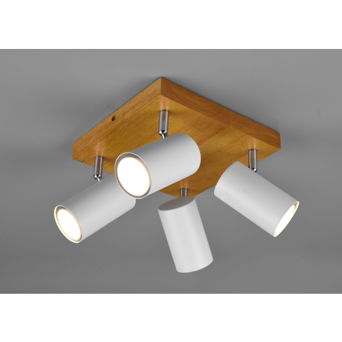 Laelamp MARLEY 4-ne matt valge/puit