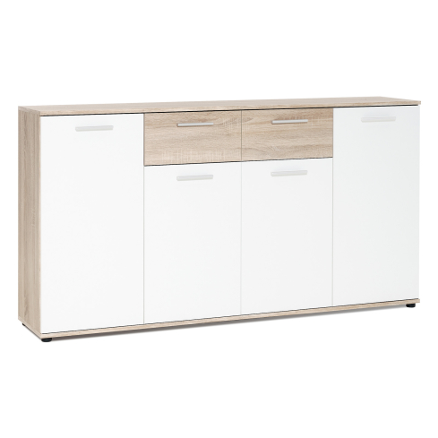 Kummut JACKY 3 sonoma tamm/valge