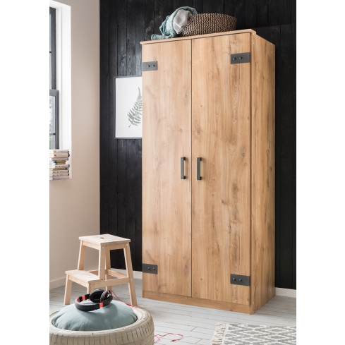 Riidekapp LIVERPOOL 179 tamm/hall