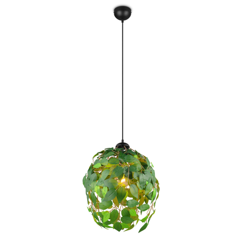 Rippvalgusti LEAVY 38 cm roheline