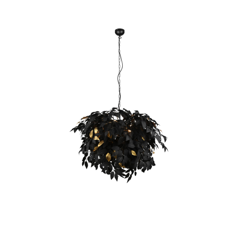 Rippvalgusti LEAVY 70 cm matt must