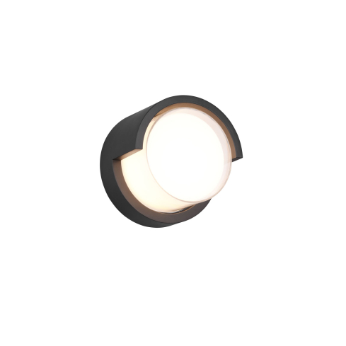 Seinalamp PUNO ümar matt must