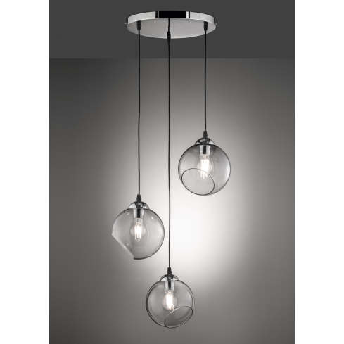 Rippvalgusti CLOONEY 3-ne suitsuklaas