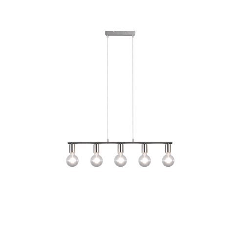 Rippvalgusti VANNES 5-ne matt nikkel