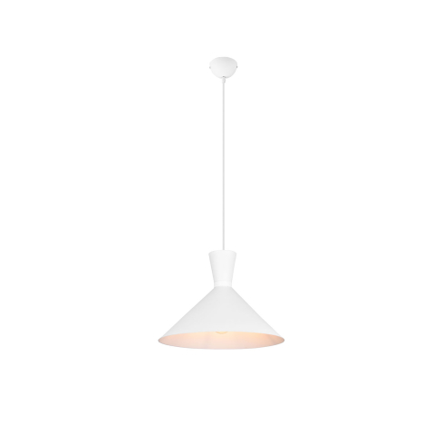 Rippvalgusti ENZO 35 cm matt valge