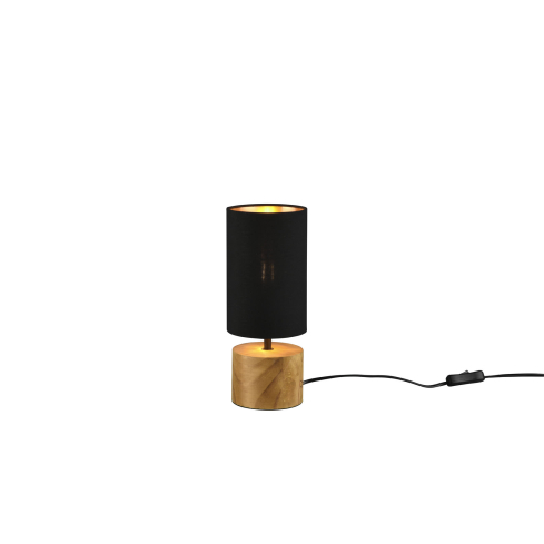 Laualamp WOODY ümar must/puit