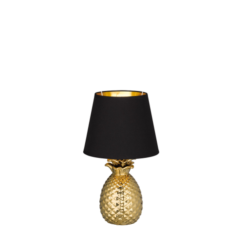 Laualamp PINEAPPLE 35 cm kuldne/must