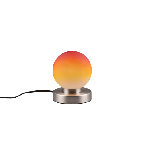 Laualamp PRINZ II matt nikkel/oranž
