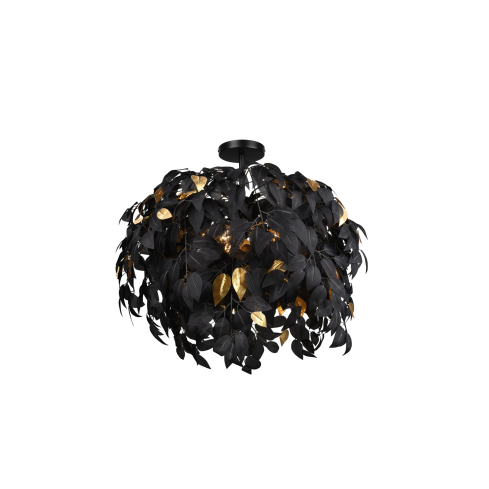 Laelamp LEAVY 70 cm matt must