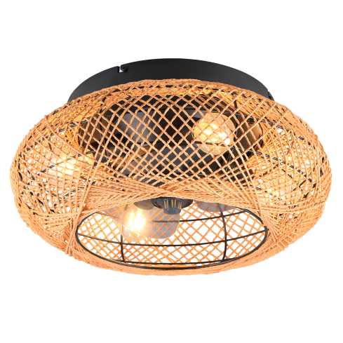 Laelamp-ventilaator LILLESAND pruun