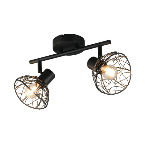 Kohtvalgusti YAKO 2-ne matt must