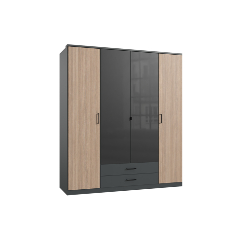 Riidekapp FULDA 453 grafiit